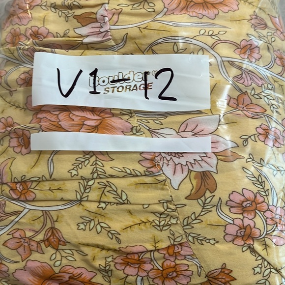 A Beautiful Soul Floral Tie Ribbon Tiered Ruffled Hem Flowy Maxi Dress XL - Picture 14 of 14